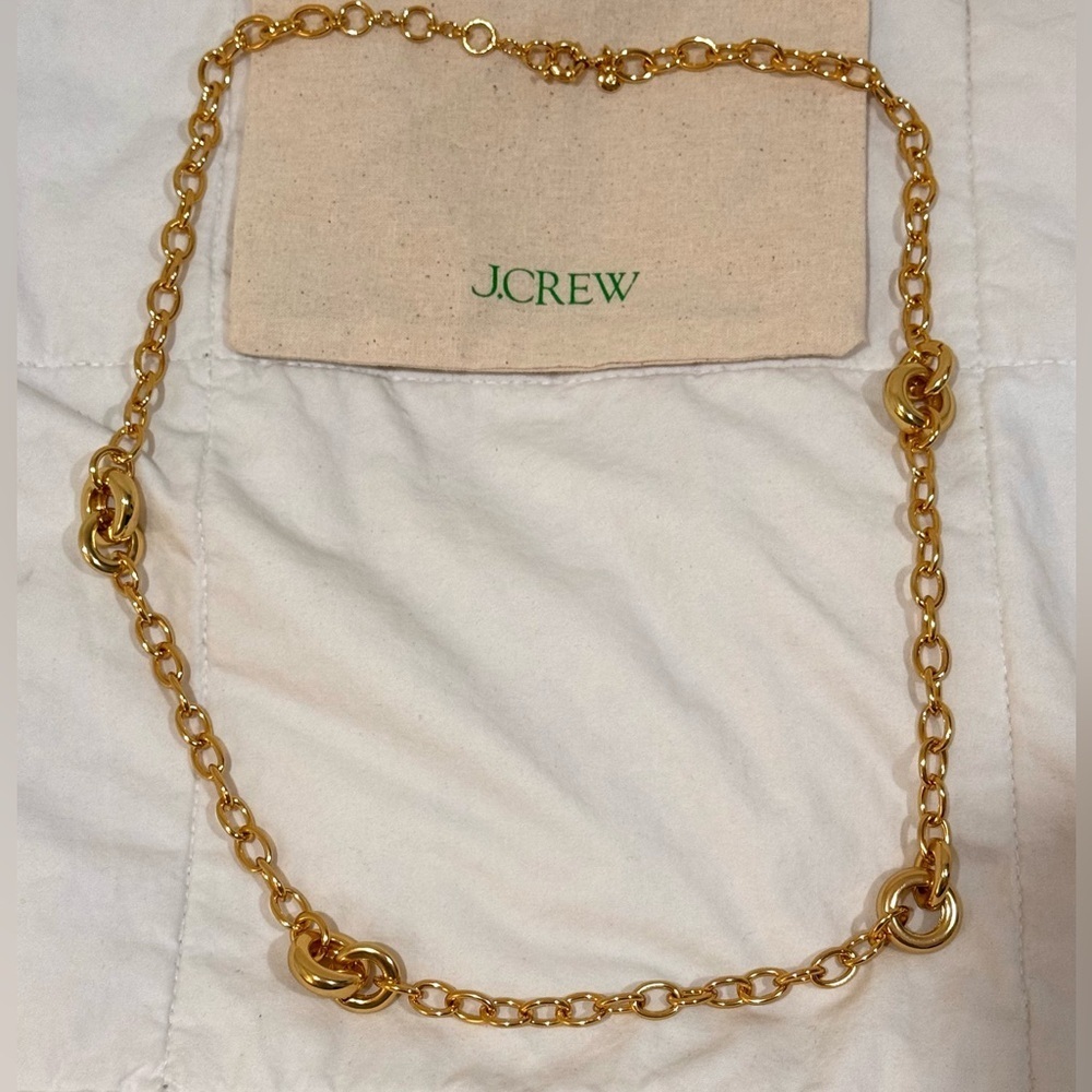 J. Crew Gold Link Necklace NWOT